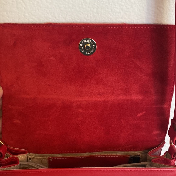 Small Red Leather Purse | Made in Italy - Picture 4 of 8